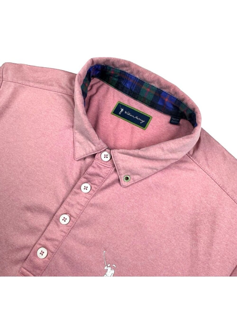 William Murray Men's Performance S/S Polo Shirt Pink • Medium